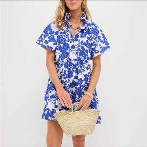 NEW Tuckernuck Thea Mini dress. Blue and White floral. M. NWT.